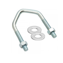 (4 x 1.75" Small) 2.5 Large & 1.75 Small U Bolts With WASHERS for Satellite TV Aerial Dish