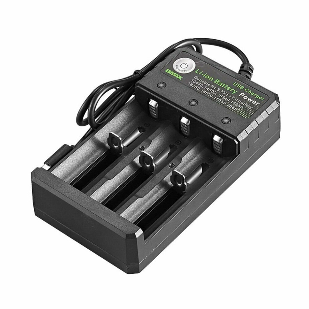 3 Slot 18650 Li-Ion Batteries Rechargeable Usb 3.7V Battery Charger 9451921722952