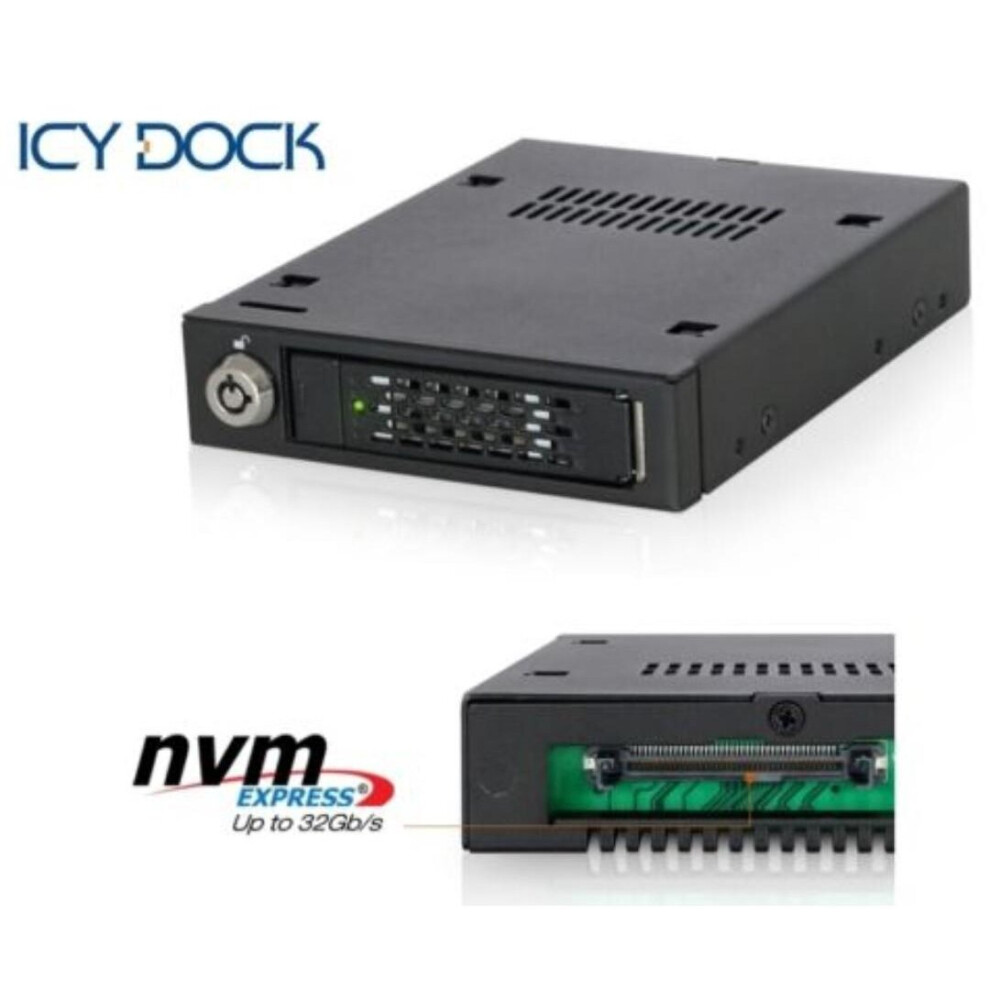Icy Dock Mb601vk-B 2.5" U.2 Nvme Ssd Sata Sas Hdd Mobile Rack 4711132867282