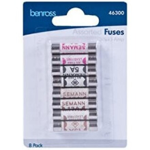 Mixed Household Fuse Set - 3, 5 & 13 Amp. 8 Pack