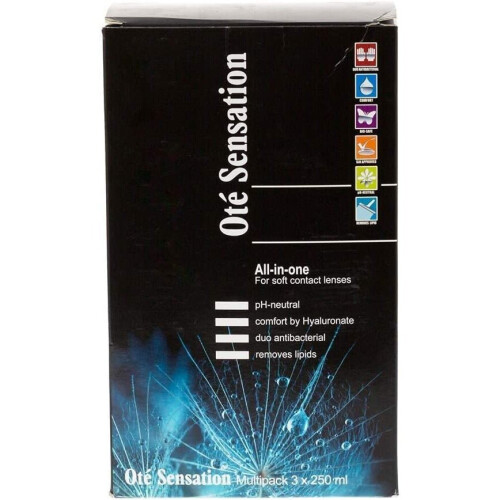Ote (Ote) Sensation All-in-One - Soft Lens Solution Multipack 3 x250ml