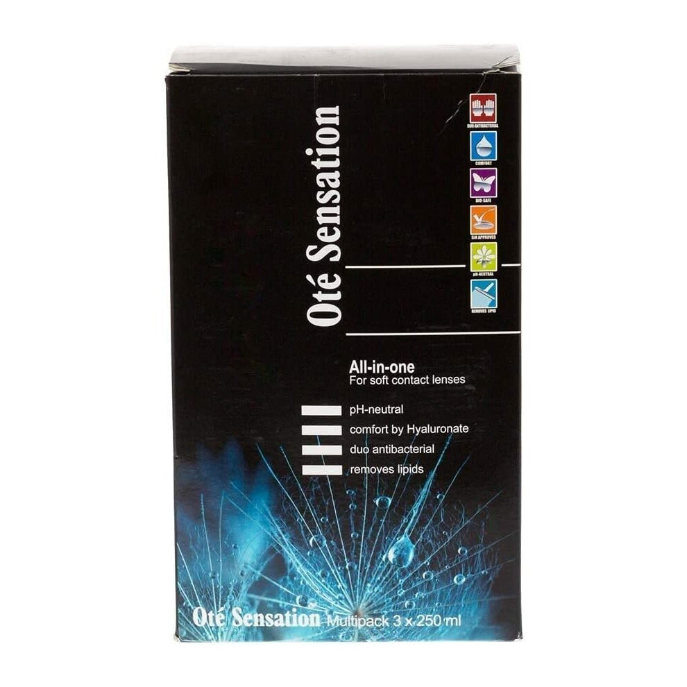 Ote (Ote) Sensation All-in-One - Soft Lens Solution Multipack 3 x250ml