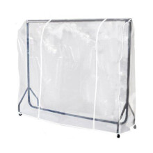 Clear Transparent Clothes Rail Cover For Hanging Garment Rail Coat Hanger (6Ft Rail Cover) By Hamble