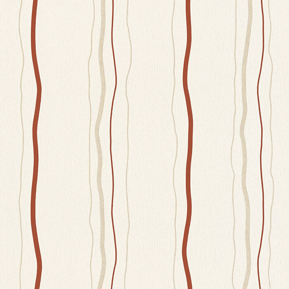 Photos - Wallpaper Profhome 958731-GU Stripes  wall matt cream red 5.33 m2 (57 ft2)