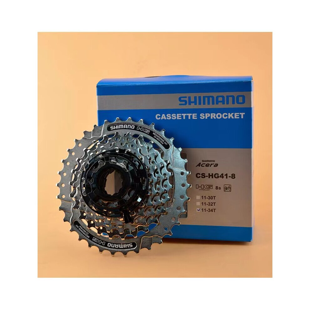 (HG41-8 Speed 11-34T) SHIMANO Mountain Bike Cassette Flywheel 8/9/10/11/30/20 Speed Cassette Fly Bicycle Accessories