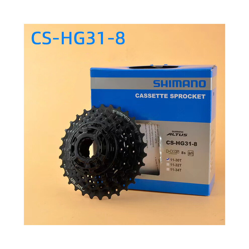 (HG31-8 Speed 11-30T) SHIMANO Mountain Bike Cassette Flywheel 8/9/10/11/30/20 Speed Cassette Fly Bicycle Accessories