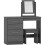 Nevada 4 Drawer Dressing Table Set 3D Effect Grey 1