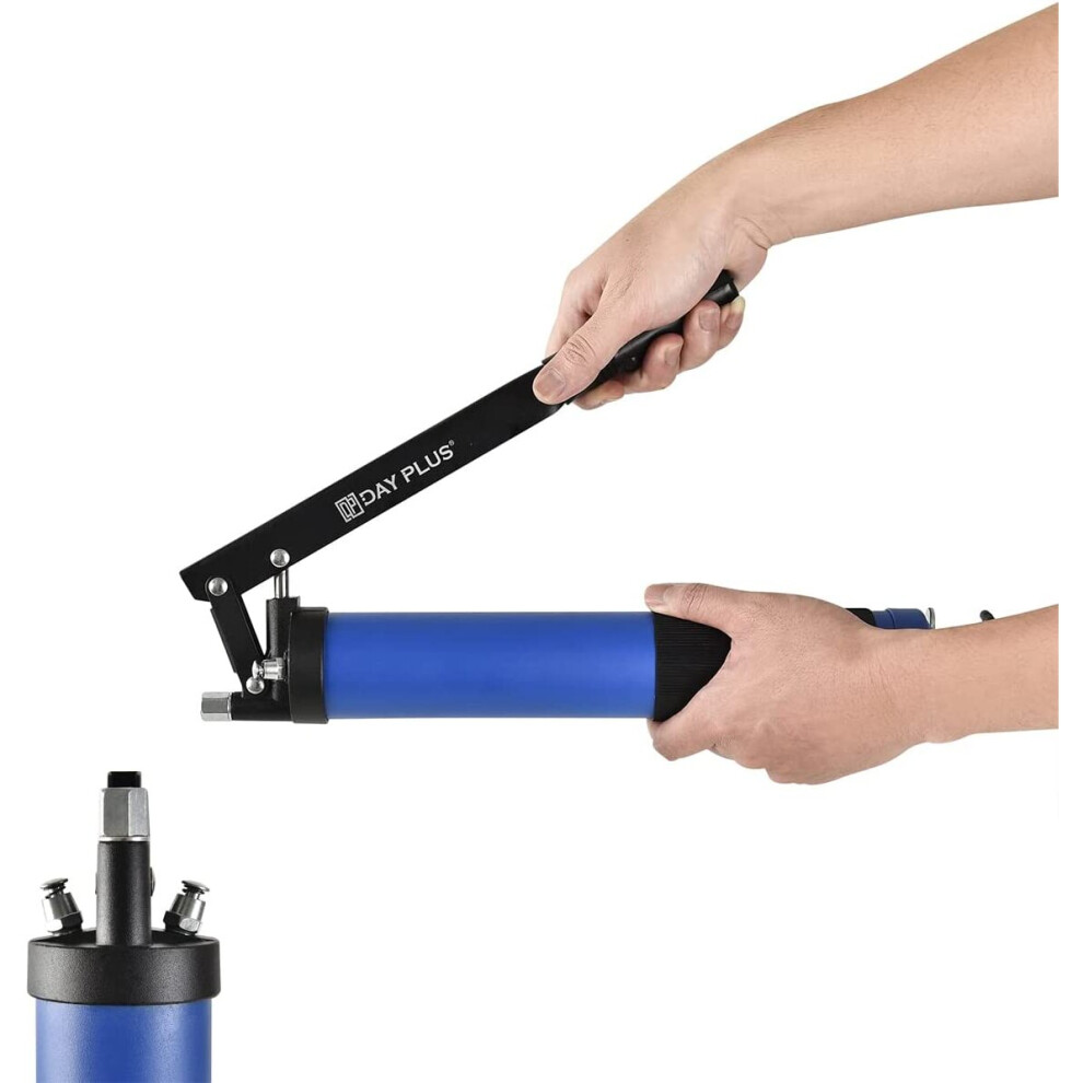 Handle Grease Gun Kit Heavy Duty Pistol Grip 6000 Psi With 11'' Flexible Hose Uk 757510883264