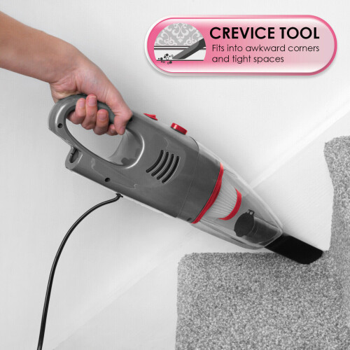 Beldray BELDRAY COMPACT UPRIGHT TO HANDHELD 600W STICK VAC VACUUM CLEANER GREY 2