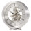 Acctim Acctim Silver Tone Skeleton Battery Mantel Clock Millendon 37027 1