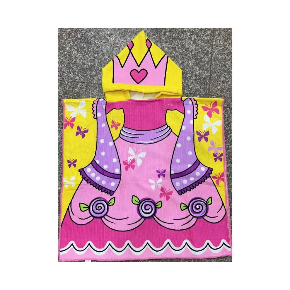 (Utterflyskirt) Poncho Kids Unicorn Baby Dinosaur Bathrobe Hooded Boys Girl Towel Robe Multicoloured
