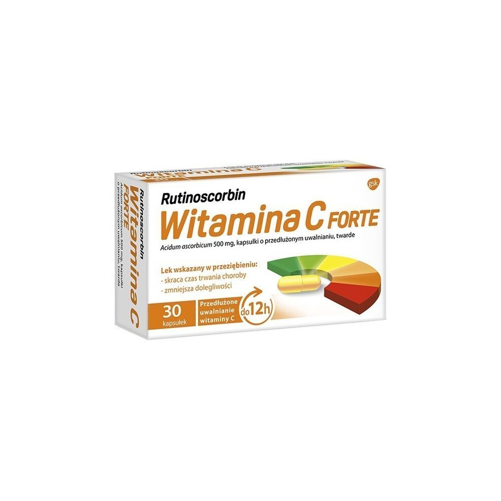 Rutinoscorbin Vitamin C Forte 500 mg, 30 capsules