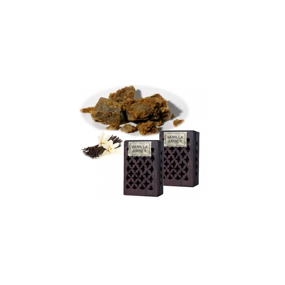 (Vanilla ) Incense Resin In Wooden - Box Amber