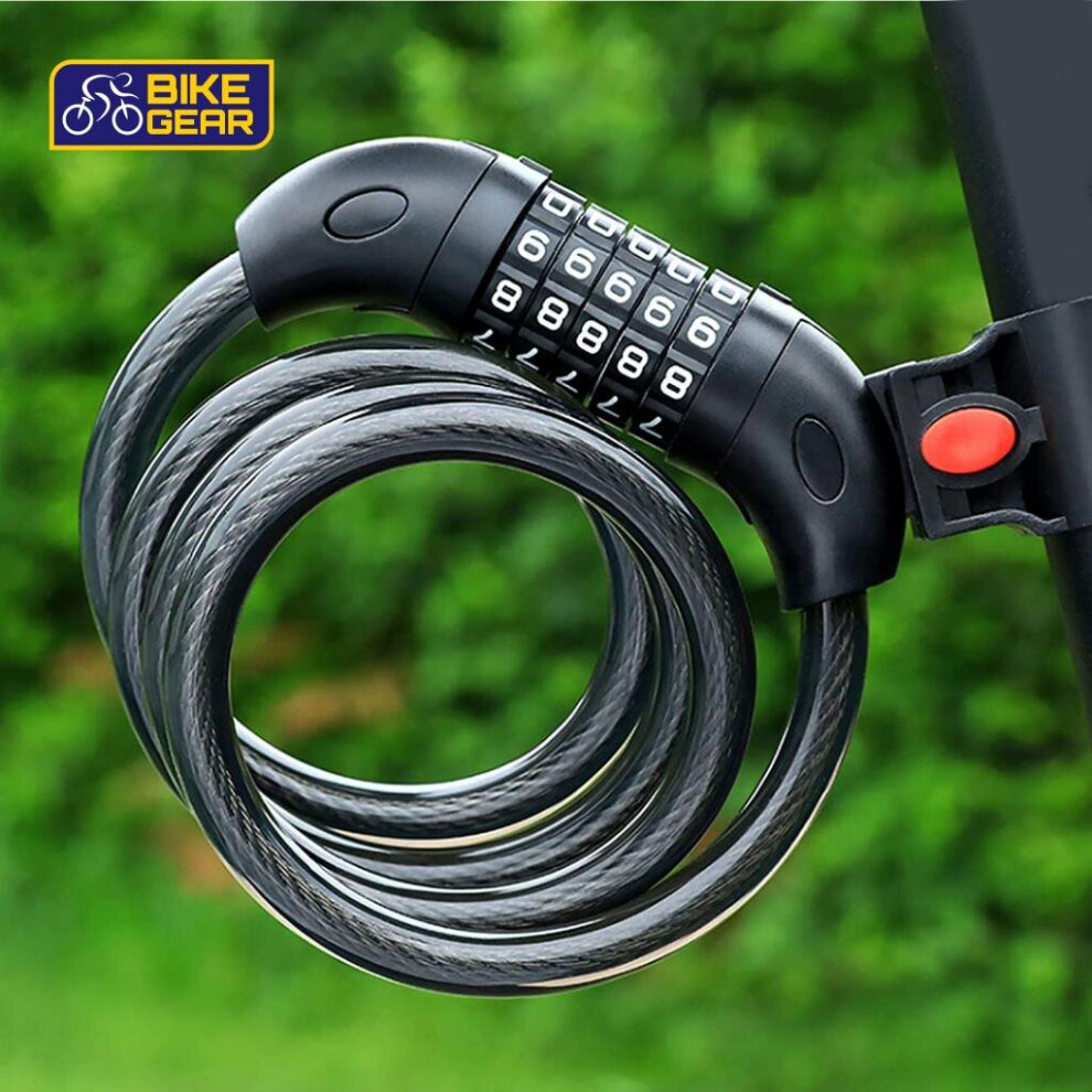 1.2M Combination Number Motor Bike Lock Strong Heavy Duty Cycle Security Bicycle