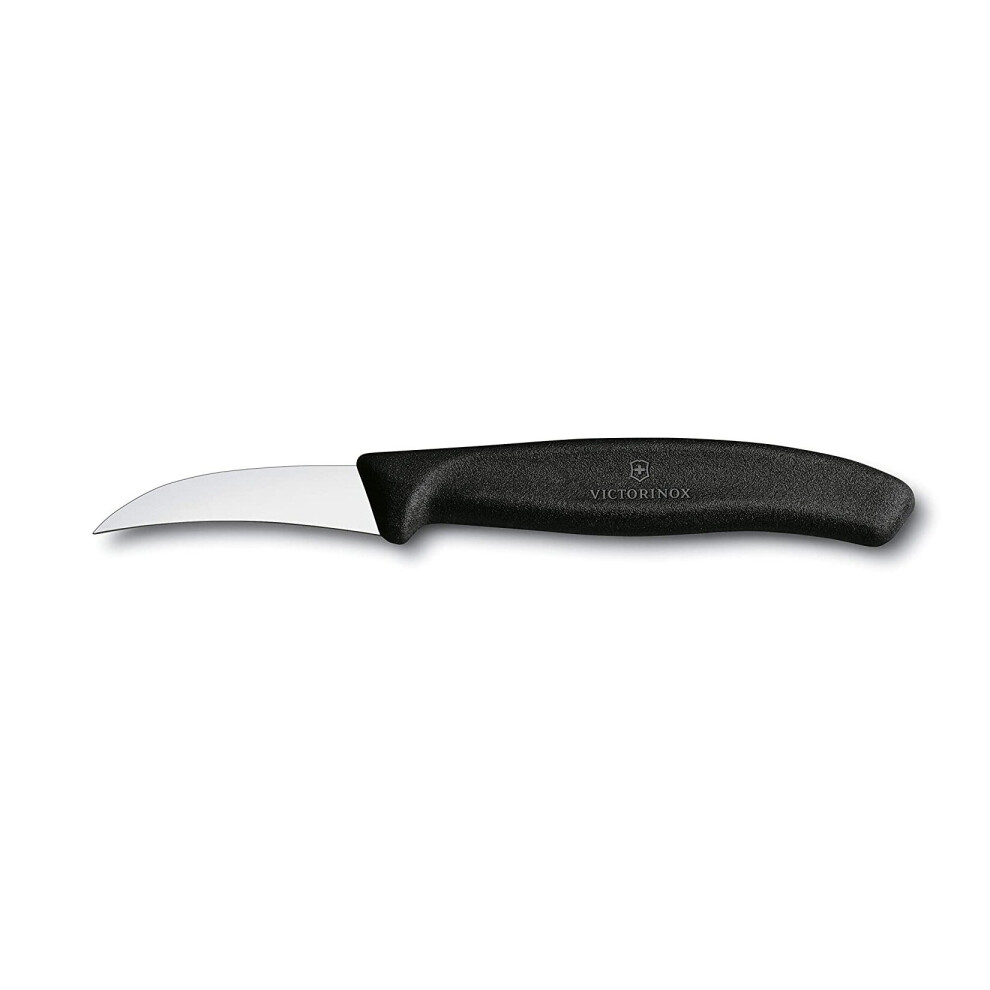 (black) Victorinox Shaping Knife 8cm - Curved blade - Swiss Classic kitchen knife