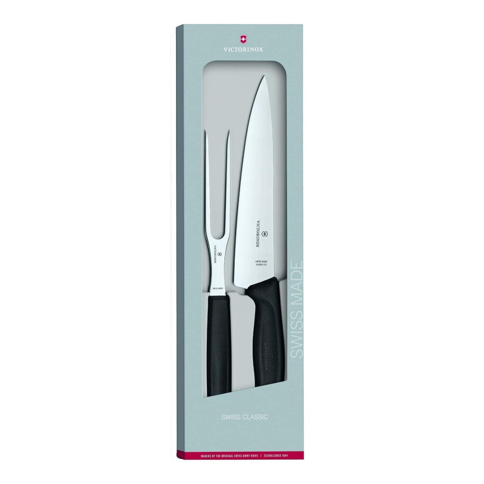 Victorinox Carving Set - fork and knife set - Genuine Swiss made