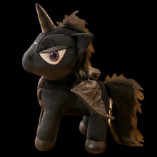 (Unicorn) 35cm New Baize Gothic Style Troll Doll Stuffed Plush Toys Black Doll Gifts
