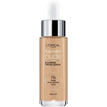 L'Oreal Paris True Match Nude Plumping Tinted Serum, 1% Hyaluronic Acid, Shade 2-3, Light, Instantly Evens, Brightens and Hydrates Skin