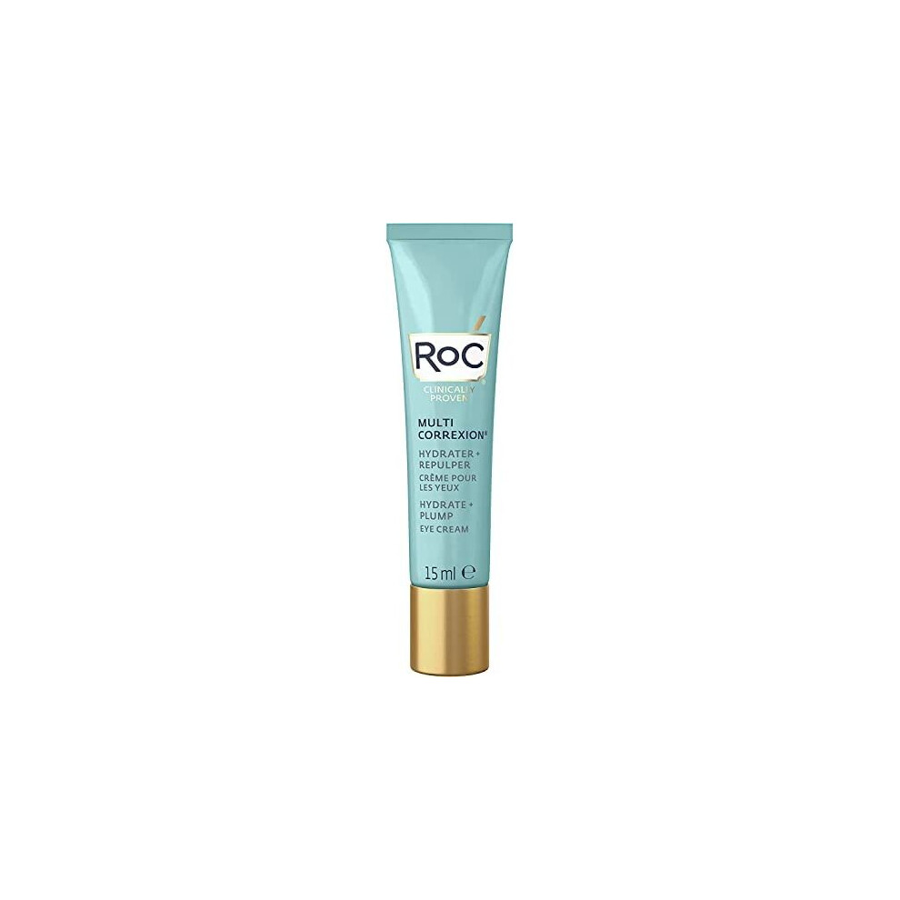RoC - Multi Correxion Hydrate + Plump Eye Cream - 3-in-1 - Lift And Firm The Eye Contour - with Hyaluronic Acid - 15ML
