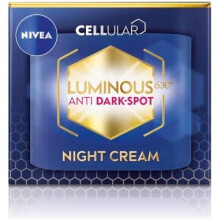 NIVEA Cellular LUMINOUS 630 Anti-Dark Spot Even Tone Night Cream (50ml), Hydrating Face Cream for Women, Recharges Skin and Reduces the Appearance of