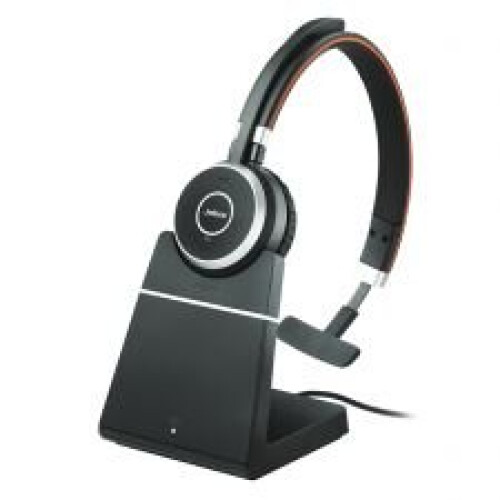 Jabra Jabra Evolve 65 SE UC Monaural USB-A Bluetooth Headset with Stand EVOLVE65SEUCMONOSTD
