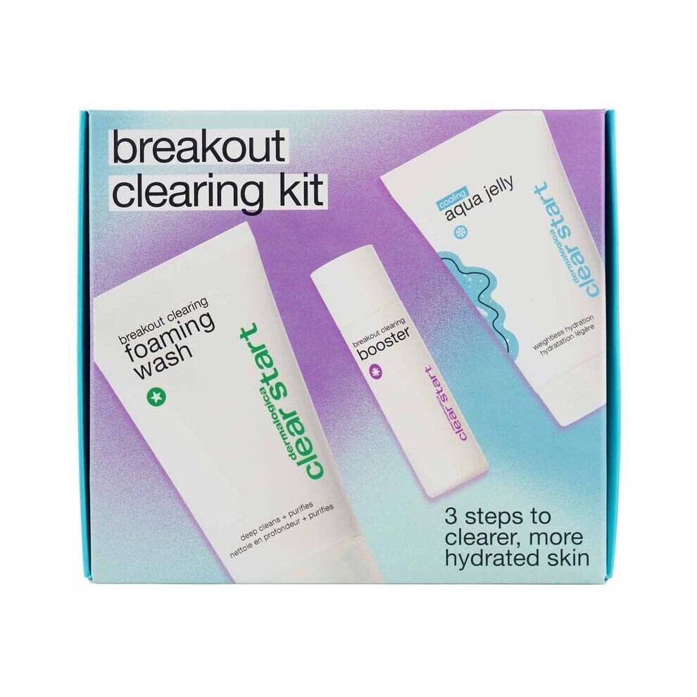 Dermalogica Clear Start Breakout Clearing Kit – Contains Acne Face Wash, Breakout Clearing Spot Treatment & Cooling Moisturizer