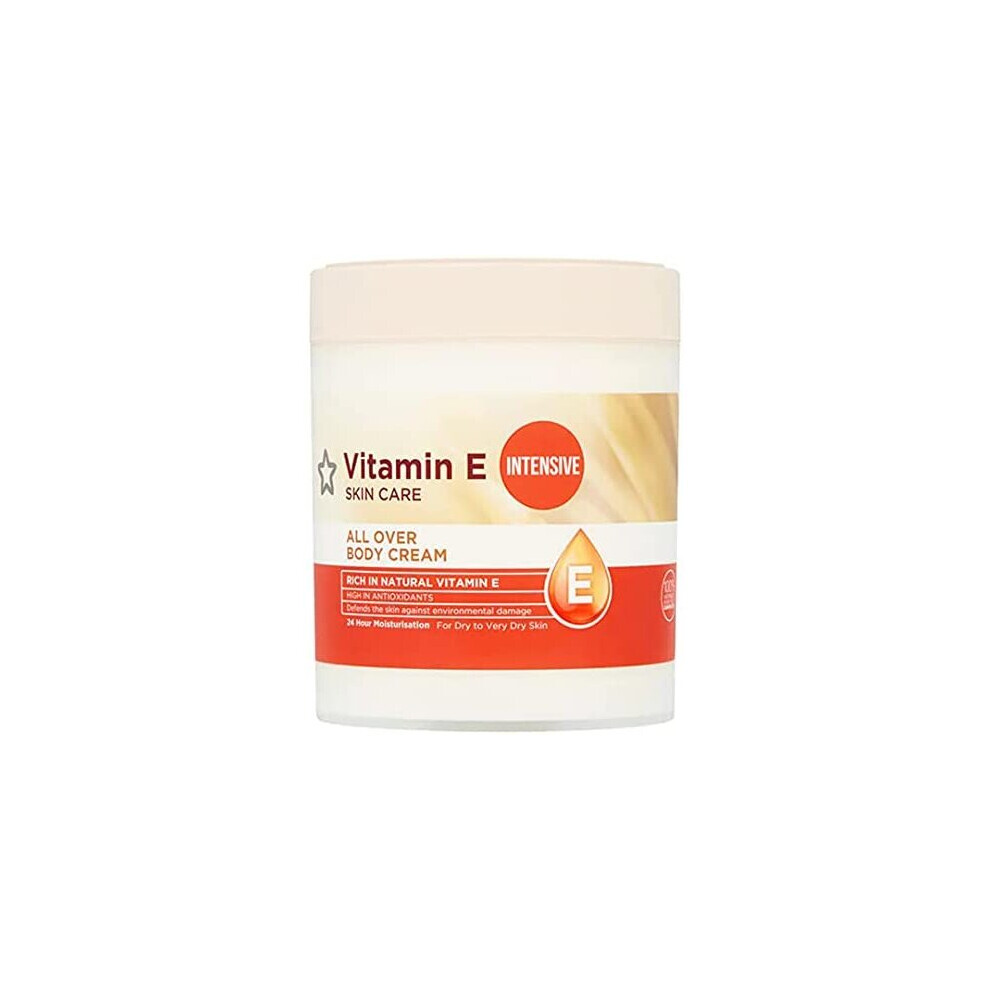 Superdrug Cream Vitamin E Intensive All Over Body 475Ml