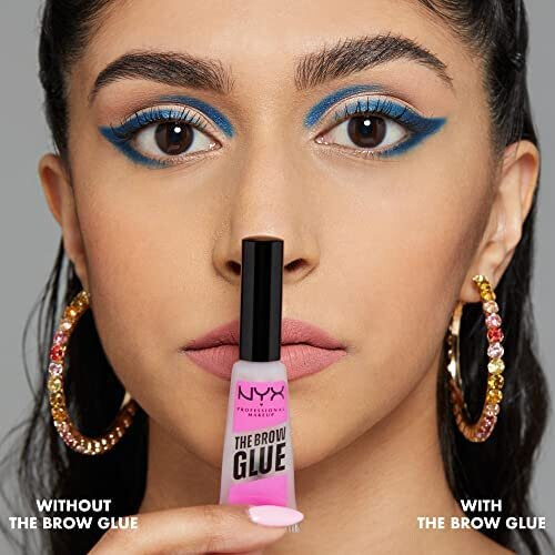 NYX Professional Makeup The Brow Glue, Instant Brow Styler, 01 Transparent/Klar 1