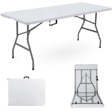 6FT CAMPING CATERING HEAVY DUTY FOLDING TABLE TRESTLE PICNIC BBQ PARTY