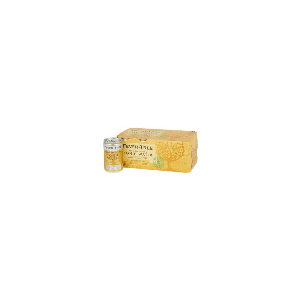 Fever-Tree Indian Tonic Water 8 X 150 Ml (Pack Of 3 Total 24 Cans)
