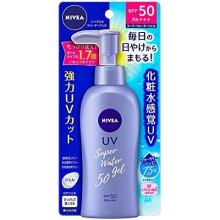 Nivea Sun Protect Super Water Gel SPF 50/PA+++ (Face & Body)Pump Type 140 g (Japan Import)