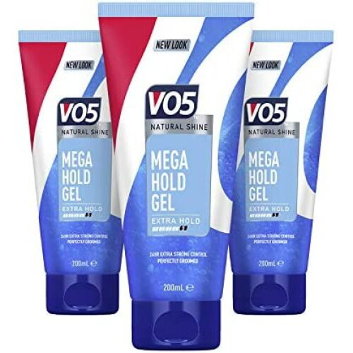 Vo5 Mega Hold 24 hour control Styling Gel for controlled, natural