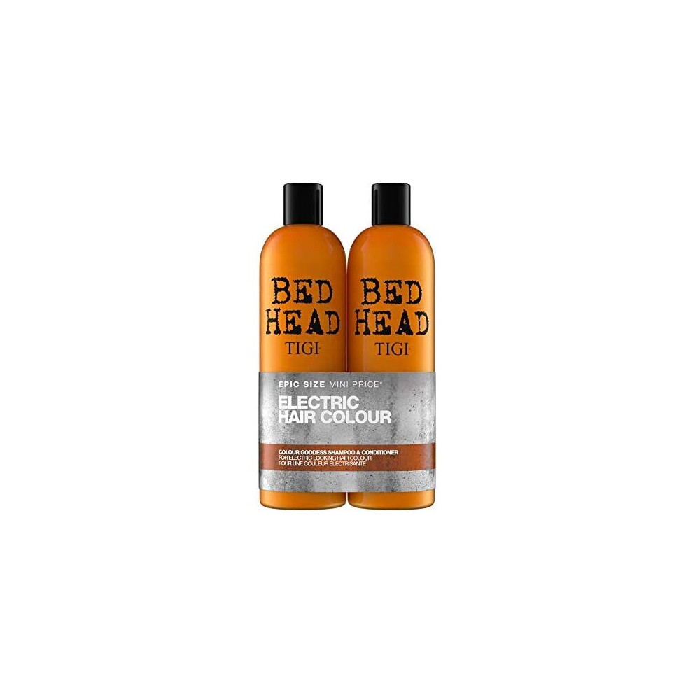 Bed Head by TIGI Colour Goddess Shampoo and Conditioner for Coloured Hair, 2x750 ml