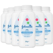 Johnson's Baby Powder Talc Talcum Soft Skin Care Protect Bottles - Pack of 6 x 200 G