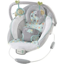 Ingenuity, Soothing Baby Bouncer Chair with Soothing Vibrating Infant Seat, Morrison - 8 Melodies, Removable Toy Bar with 2 Plush Toys, Volume