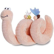 AURORA, 61431, Superworm, Soft Toy, Peach - Plush Soft Toy