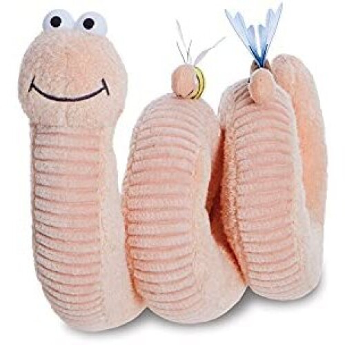 Aurora World AURORA, 61431, Superworm, Soft Toy, Peach - Plush Soft Toy 2