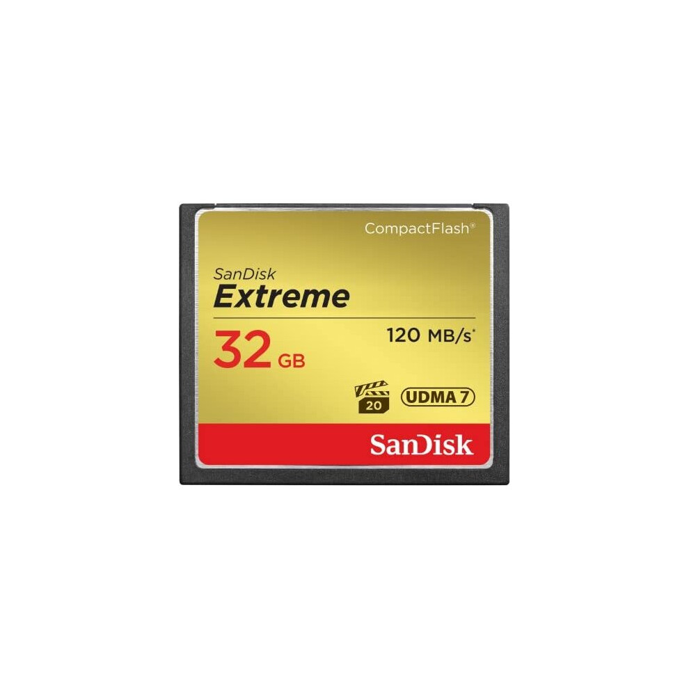 SanDisk Extreme 32 GB UDMA7 CompactFlash Card - Black/Gold