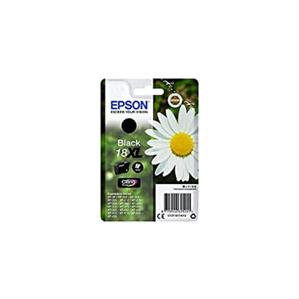 Epson 18XL Black Daisy High Yield Genuine, Claria Home Ink Cartridge