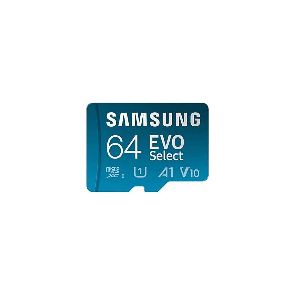 Samsung EVO Select 64GB microSDXC UHS-I U1 130MB/s Full HD Memory Card inc. SD-Adapter (MB-ME64KA/EU)