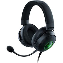 Razer Kraken V3 - Wired USB Gaming Headset with Razer Chroma RGB (TriForce 50mm Drivers, THX Spatial Audio, HyperClear Cardioid Mic, Chroma RGB) Black