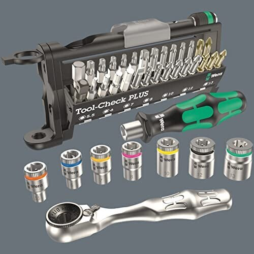 Wera Wera Tool-Check Plus Mini Bit Ratchet, Socket, Screwdriver & Bit Set, 39pc, 05056490001 2
