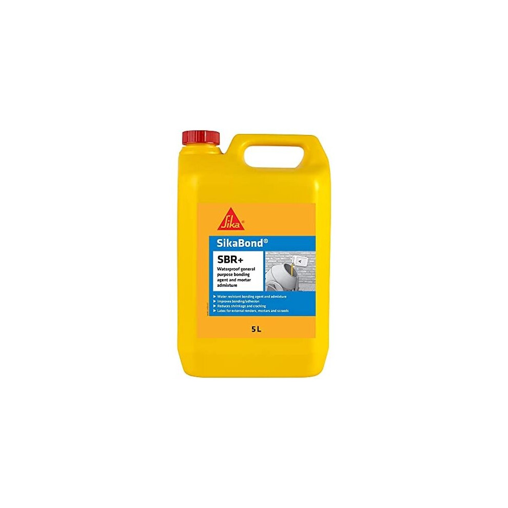 Sika SikaBond SBR+ Waterproof General Purpose Bonding Agent And Admixture For Mortar,Screeds And Renders - 5L