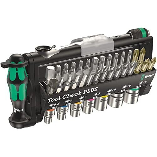 Wera Wera Tool-Check Plus Mini Bit Ratchet, Socket, Screwdriver & Bit Set, 39pc, 05056490001