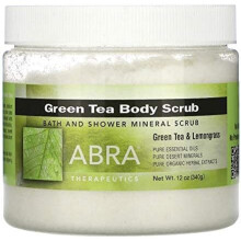 Abra Therapeutics, Gommage Corporel au Thé Vert, Thé Vert et Citronnelle, 12 oz (340 g)