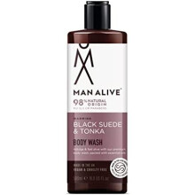 MAN ALIVE Men's Shower Gel 500ml - Vegan, SLS & Sulfate Free, Masculine Scent, Body & Face Wash