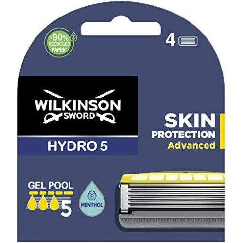 Wilkinson Sword Wilkinson Sword Hydro 5 Skin Protection Advanced - 4 Refiller för män