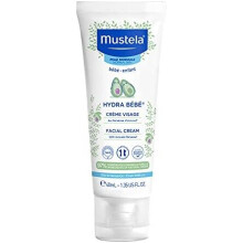 Mustela Hydra Bebe Facial Cream 40ml - Gentle Daily Moisturizer for Baby's Delicate Skin