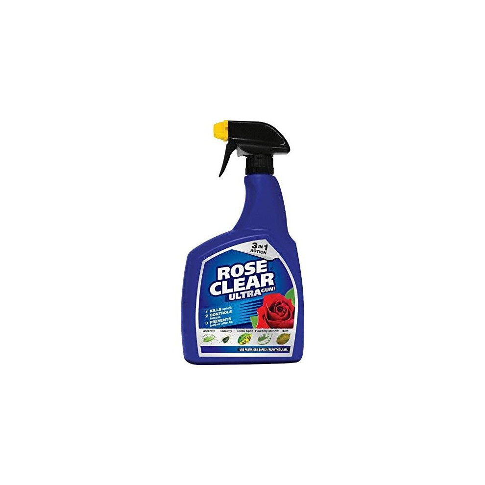 1 litre Rose Clear Ultra Spray Bottle, Kills Aphids, Controls Fungus & Prevents Further Attacks