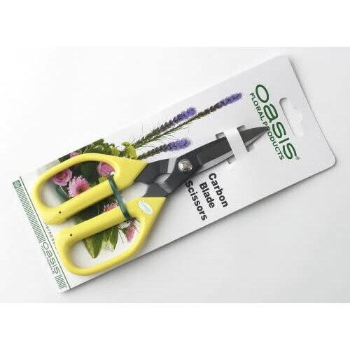Oasis Professional Florist Carbon Blade Scissors. 1